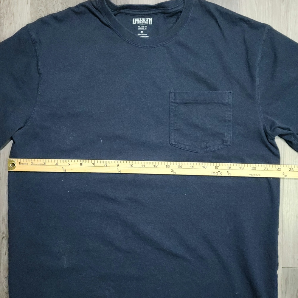 Duluth Trading Co Mens Blue Short Sleeve Pocket T Shirt Medium - Picture 4 of 6